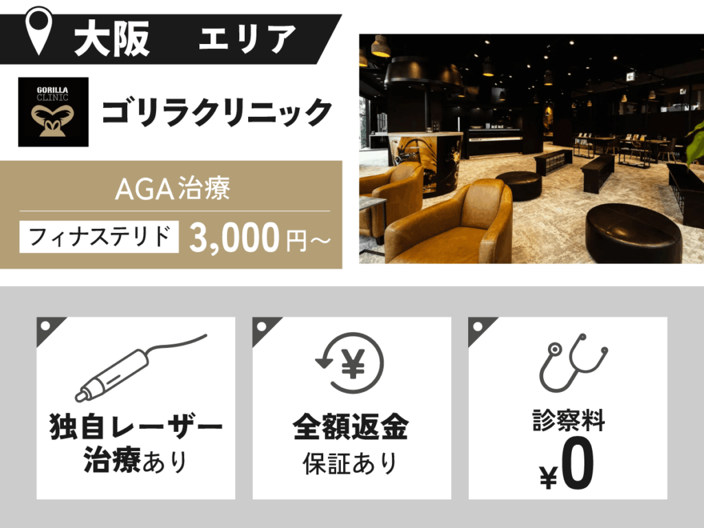ゴリラクリニック大阪梅田院・心斎橋院